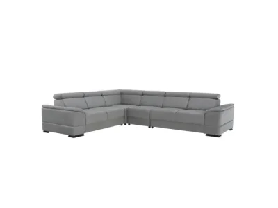 Detail produktu KONDELA Segoria P rohová sedačka sivá