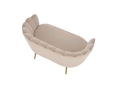 Detail produktu KONDELA Noblin dvojsedačka béžová (Velvet)