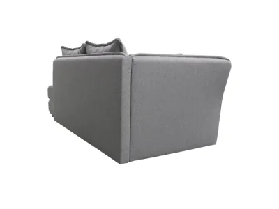 Detail produktu KONDELA Lamba L leňoška s úložným priestorom sivá