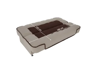 Detail produktu KONDELA Persi rozkladacia pohovka s úložným priestorom béžová / hnedá