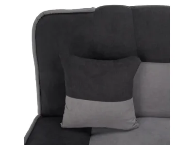 Detail produktu KONDELA Persi rozkladacia pohovka s úložným priestorom tmavosivá / svetlosivá