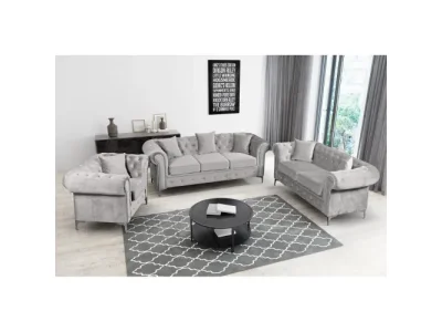 Detail produktu KONDELA Romano dvojsedačka svetlosivá