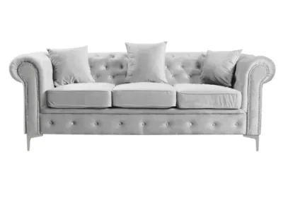 Detail produktu KONDELA Romano rozkladacia trojsedačka svetlosivá