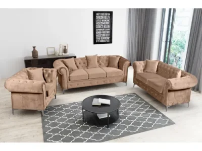 Detail produktu KONDELA Romano rozkladacia trojsedačka svetlohnedá