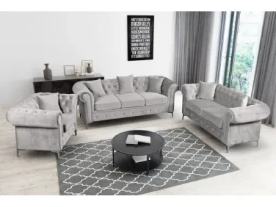 Detail produktu KONDELA Romano trojsedačka svetlosivá