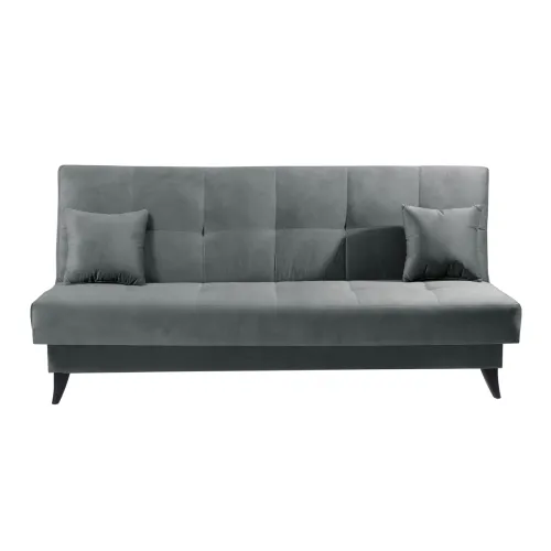 KONDELA Urgo rozkladacia pohovka s úložným priestorom sivá