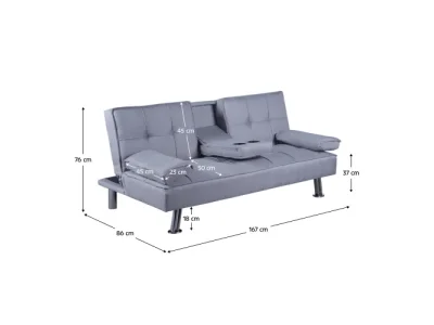 Detail produktu KONDELA Goldia New rozkladacia pohovka sivá