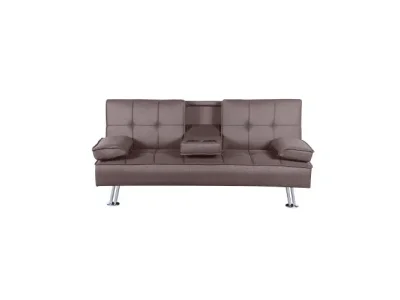 KONDELA Goldia New rozkladacia pohovka hnedá