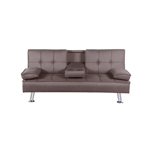 KONDELA Goldia New rozkladacia pohovka hnedá