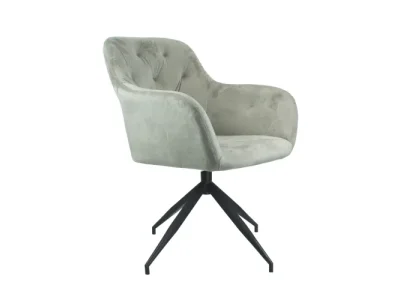 KONDELA Veleza New dizajnové otočné kreslo sivohnedá (taupe) / čierna