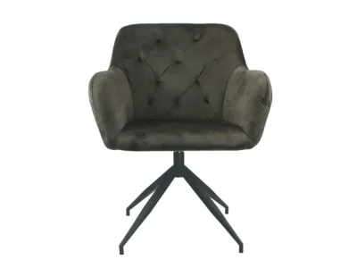 Detail produktu KONDELA Veleza New dizajnové otočné kreslo hnedá (Velvet)