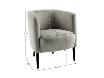 Detail produktu KONDELA Alien kreslo svetlosivá / čierna