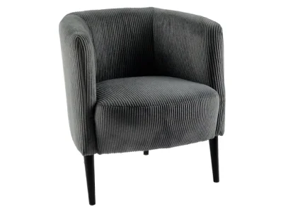 KONDELA Alien kreslo sivá / čierna