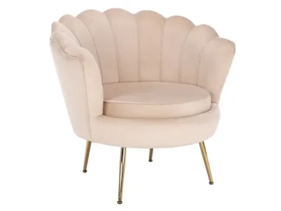 KONDELA Noblin kreslo béžová (Velvet)