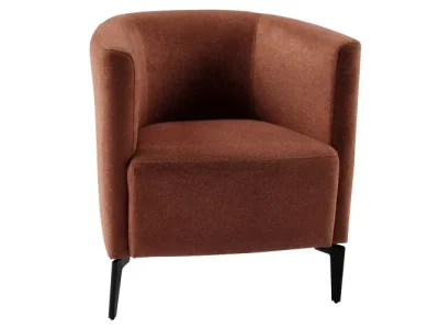 KONDELA Kapy konferenčné kreslo terakota / čierna