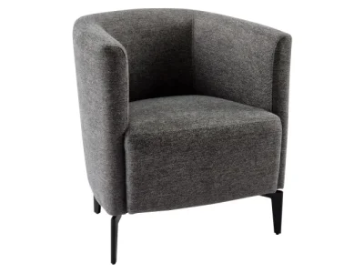 KONDELA Kapy konferenčné kreslo sivá / čierna