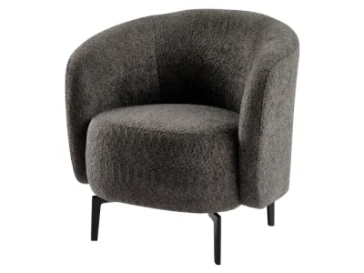 Detail produktu KONDELA Preso kreslo sivohnedá (taupe) / čierna