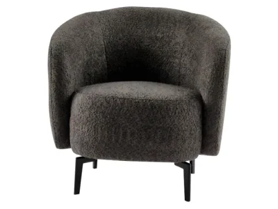 Detail produktu KONDELA Preso kreslo sivohnedá (taupe) / čierna