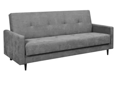 KONDELA Valdo rozkladacia pohovka s úložným priestorom sivá / čierna