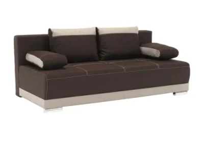 KONDELA Salem rozkladacia pohovka s úložným priestorom kakao / čokoláda