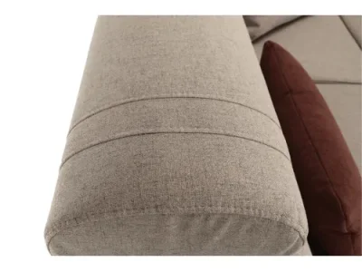 Detail produktu KONDELA Caila R L rohová sedačka s rozkladom a úložným priestorom béžová