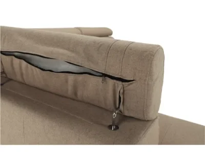 Detail produktu KONDELA Caila R L rohová sedačka s rozkladom a úložným priestorom béžová