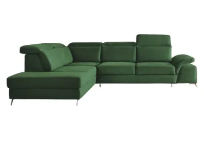 Detail produktu KONDELA Alvaro L rohová sedačka s rozkladom a úložným priestorom smaragdová