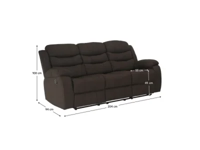 Detail produktu KONDELA Fabron 2 New sedacia súprava 3+2+1 hnedá