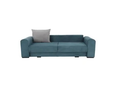 Detail produktu KONDELA Gilen Big Sofa rozkladacia pohovka s úložným priestorom modrá / mentolová / svetlosivá