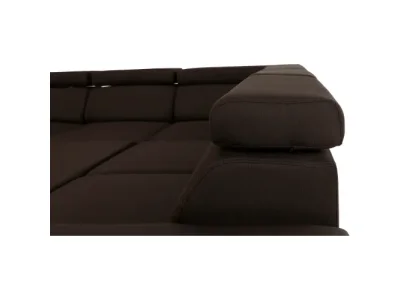 Detail produktu KONDELA Segoria Lux L/P rohová sedačka s rozkladom čokoládová