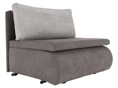 Detail produktu KONDELA Kenet New rozkladacie kreslo s úložným priestorom sivohnedá (taupe) / svetlosivá