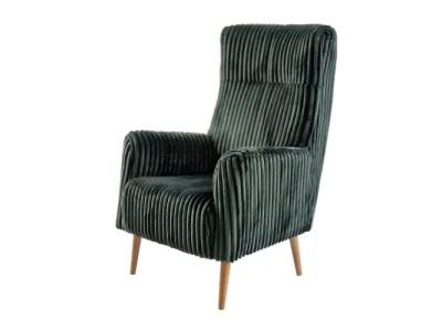 Detail produktu KONDELA Samy 1 kreslo (ušiak) smaragdová / buk