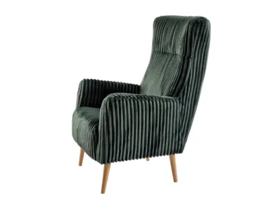 Detail produktu KONDELA Samy 1 kreslo (ušiak) smaragdová / buk