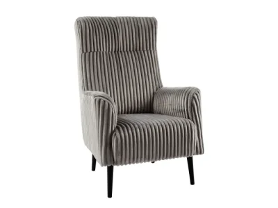 KONDELA Samy 1 kreslo (ušiak) sivá / čierna