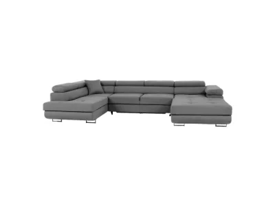 Detail produktu KONDELA Amareto U L rohová sedačka u s rozkladom sivá