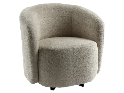 KONDELA Envy otočné konferenčné kreslo béžová / čierna