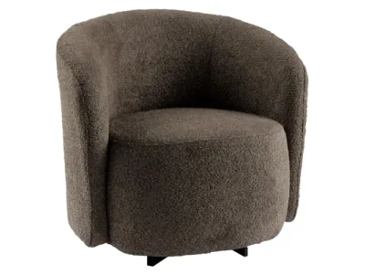 KONDELA Envy otočné konferenčné kreslo hnedá / čierna