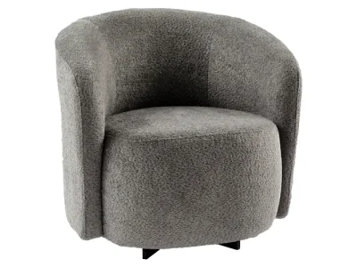 KONDELA Envy otočné konferenčné kreslo sivá / čierna