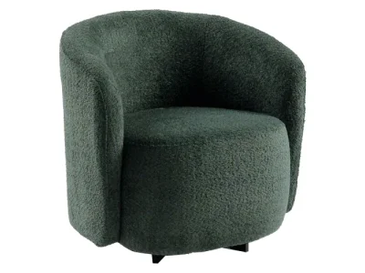 KONDELA Envy otočné konferenčné kreslo zelená / čierna