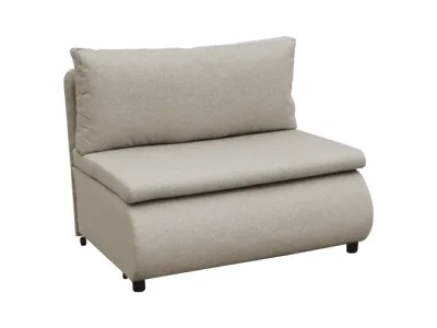 KONDELA Flik rozkladacie kreslo s úložným priestorom béžová