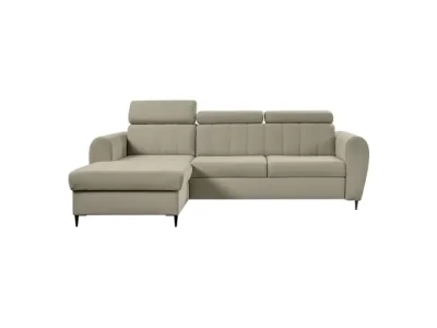 Detail produktu KONDELA Korio L L rohová sedačka s rozkladom a úložným priestorom béžová / čierna