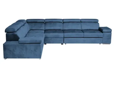 KONDELA Marbela II Roh 2+3 L/P rohová sedačka modrá