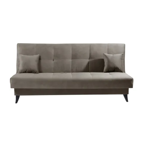 KONDELA Urgo rozkladacia pohovka s úložným priestorom sivobéžová (taupe)