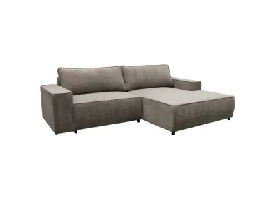 Detail produktu KONDELA Lafita Roh P rohová sedačka s rozkladom a úložným priestorom sivobéžová (taupe)