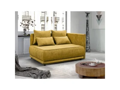 Detail produktu KONDELA Liami P rozkladacia pohovka s úložným priestorom horčicová