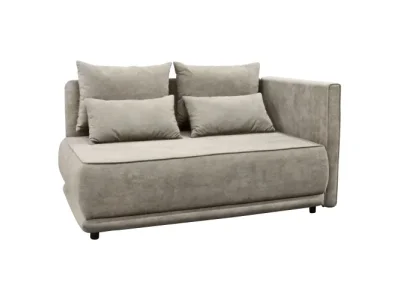 KONDELA Liami P rozkladacia pohovka s úložným priestorom béžovosivá (taupe)