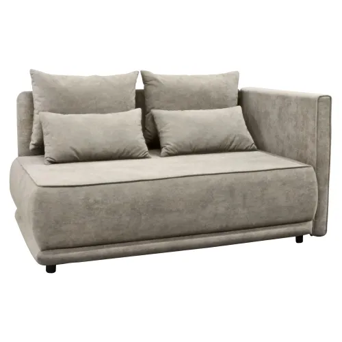 KONDELA Liami P rozkladacia pohovka s úložným priestorom béžovosivá (taupe)