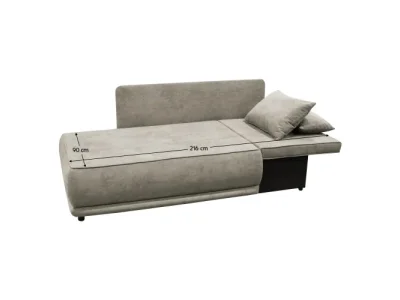 Detail produktu KONDELA Liami P rozkladacia pohovka s úložným priestorom béžovosivá (taupe)