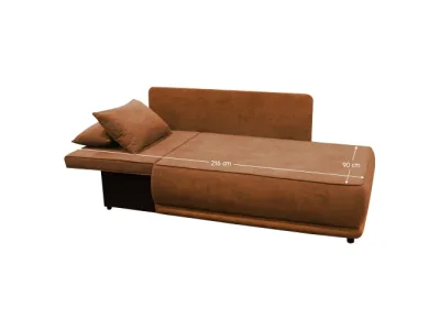 Detail produktu KONDELA Liami P rozkladacia pohovka s úložným priestorom terakota