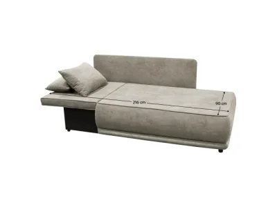 Detail produktu KONDELA Liami L rozkladacia pohovka s úložným priestorom béžovosivá (taupe)